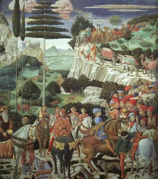 Benozzo Di Lese Di Sandro Gozzoli : Procession of the Magi, Wall with Giuliano